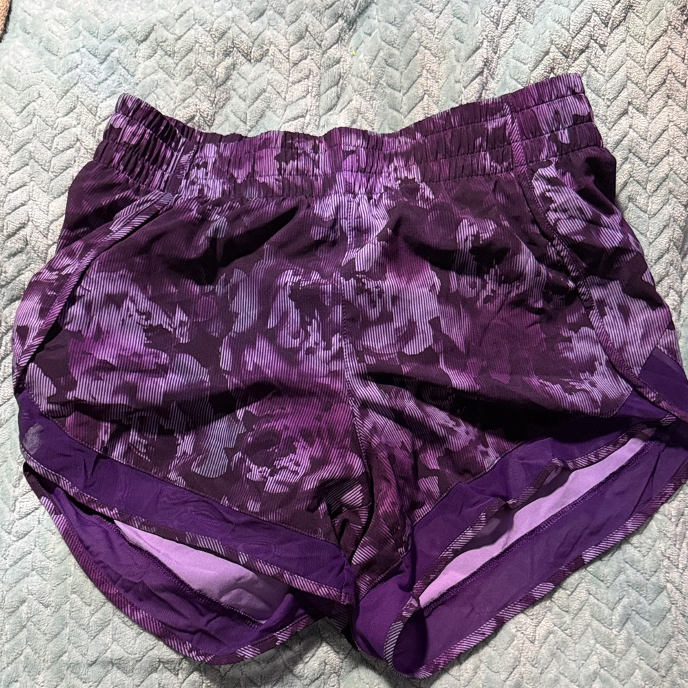 ATHLETA Purple Floral Women's Running Shorts